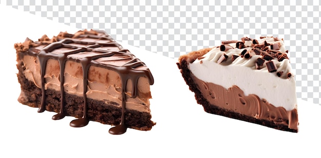 Delicious Chocolate Cake with Chocolate Cream Pie