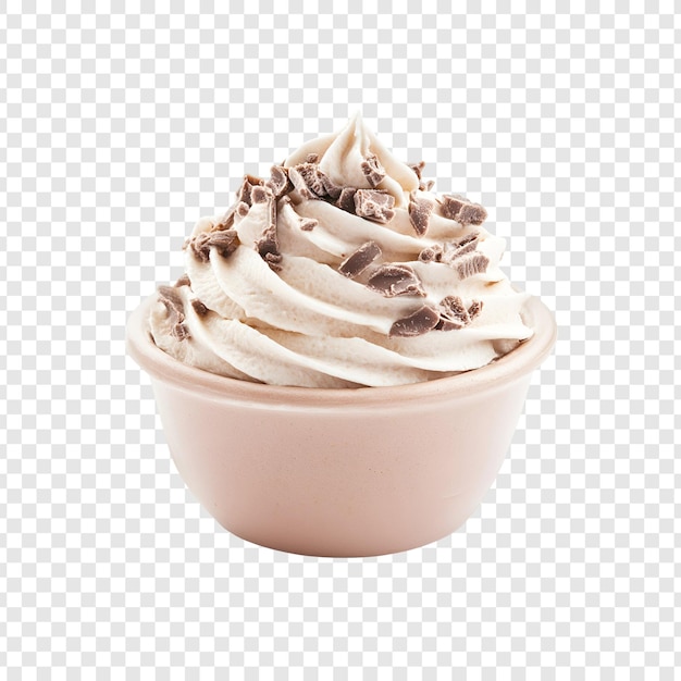 delicious chocolate cupcake isolated on transparent