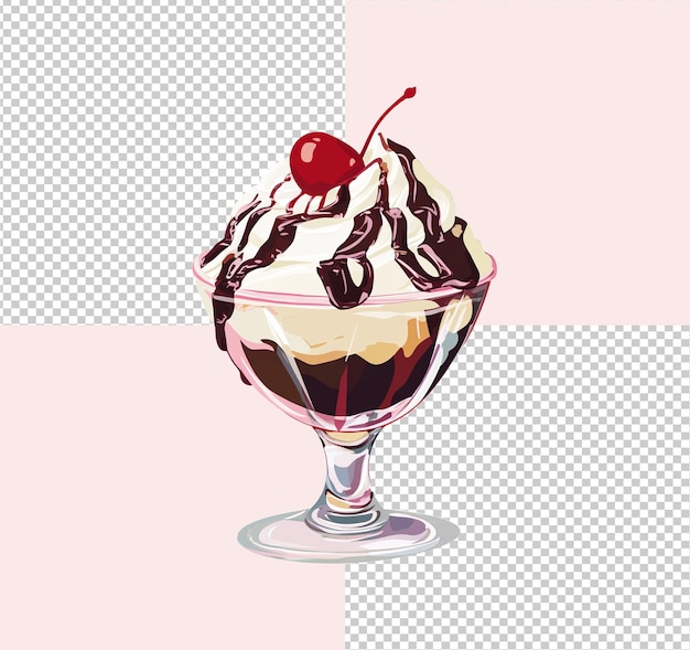 delicious chocolate sundae