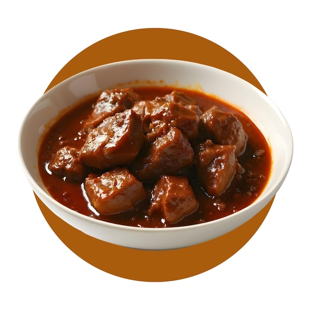 delicious cooked meat bowl isolated on transparent background meat bowl png