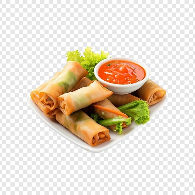 вкусные хрустящие жареные весенние рулоны азиатская кухня вкусные закуски