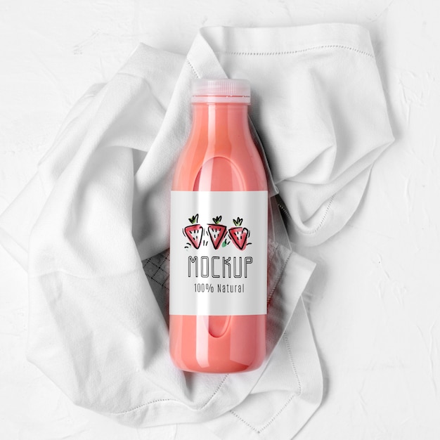 PSD delicious detox juice concept mock-up