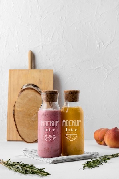 Delicious detox juice concept mock-up