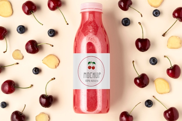 delicious detox juice concept mock-up
