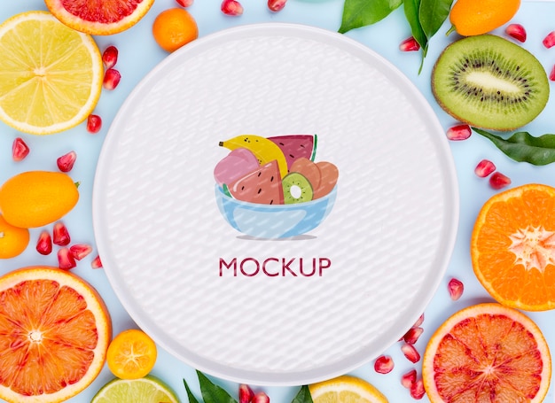 PSD delicious food concept mock-up