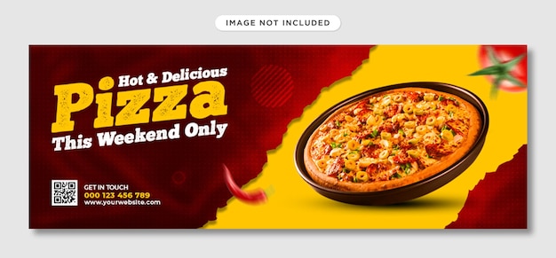 delicious food menu and restaurant facebook cover template