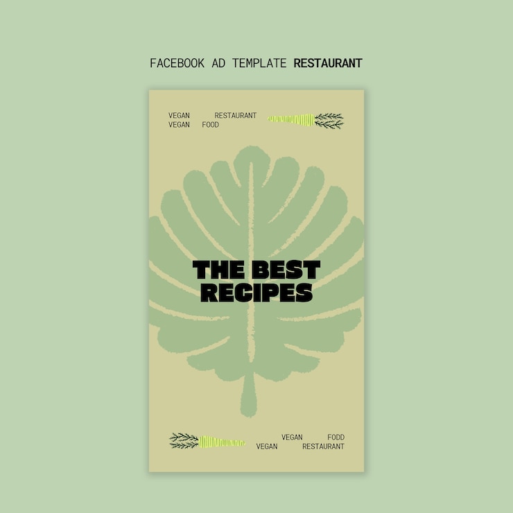 PSD delicious food restaurant template
