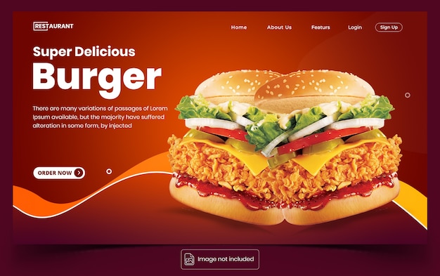 Delicious Food Web Banner Template