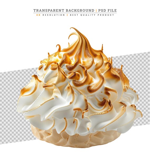 PSD delicious fresh chocolate caramel icecream isolated over white