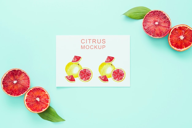 PSD delicious fruit concept mock-up