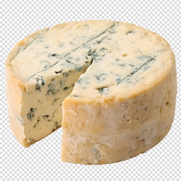 delicious gorgonzola blue cheese isolated on the transparent background italian dairy delicacy