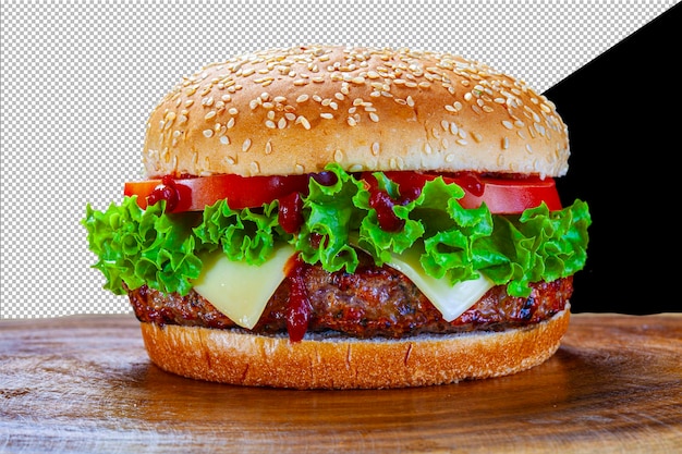 Delicious gourmet burger