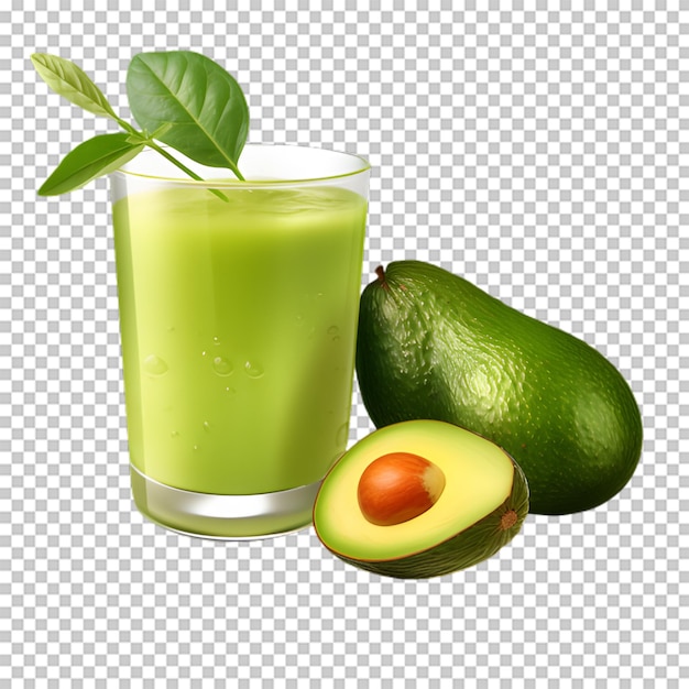 PSD delicious green smoothie on transparent background