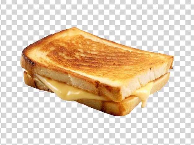 PSD delicious grilled cheese sandwich isolated on transparent background