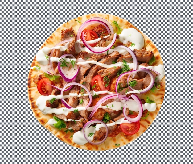 Delicious gyros isolated on transparent background