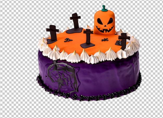 PSD delicious halloween cake beautifully decorated