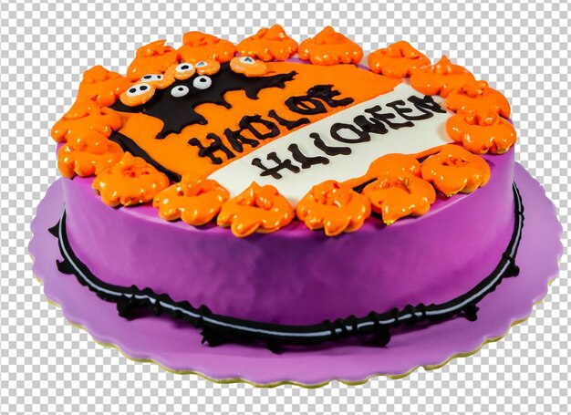 Delicious halloween cake beautifully decorated