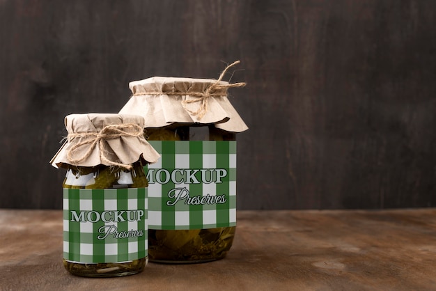 PSD delicious homemade preserves concept mock-up