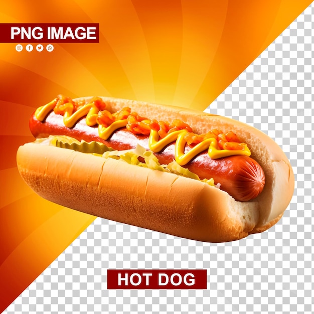 A delicious hotdog with ketchup and mustard