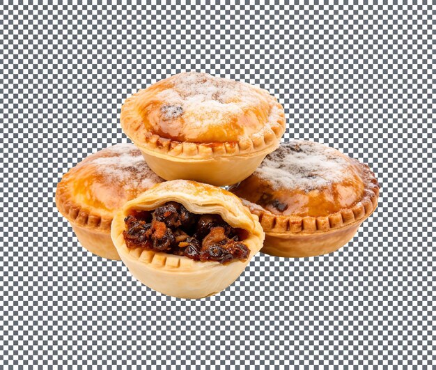 PSD delicious mini mince pie isolated on a transparent background