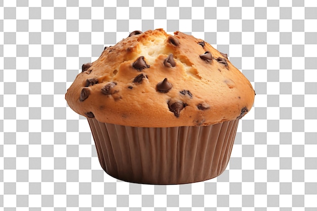 Delicious muffins on isolated chroma key background