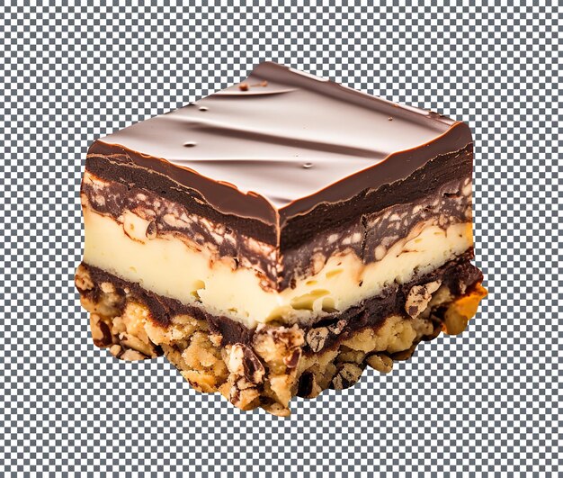 PSD delicious nanaimo bars dessert isolated on transparent background