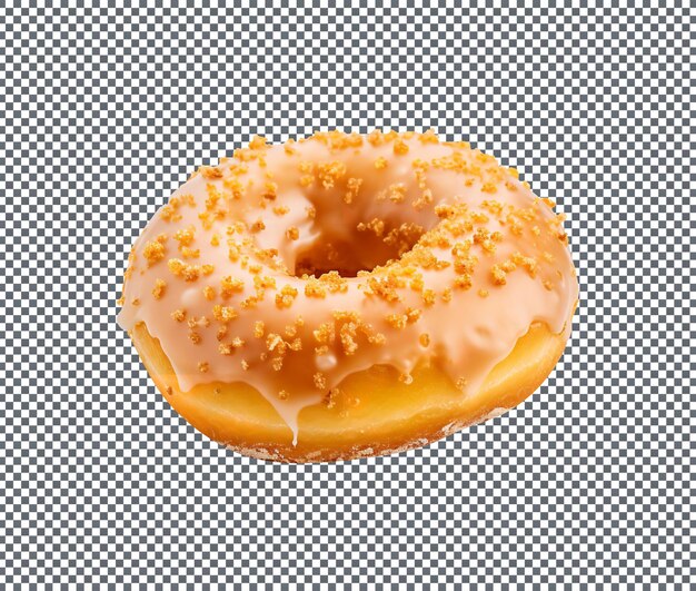 PSD delicious oldfashioned frosting donut isolated on transparent background