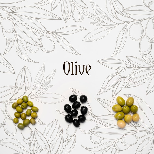 PSD delicious olives mock up