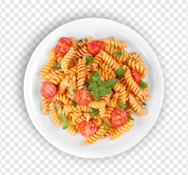 Вкусное блюдо из макарон с помидорами и петрушкой