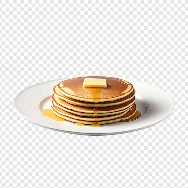 Deliziose pancake fotorealistiche isolate su uno sfondo trasparente