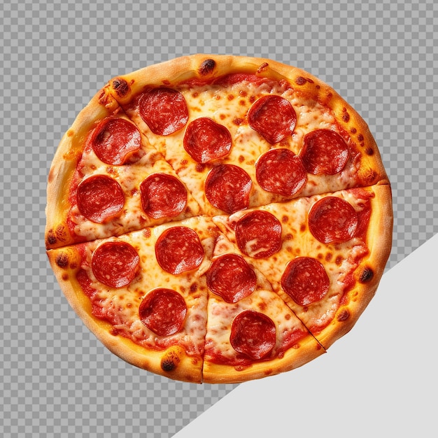 PSD delicious pizza isolated on transparent background png