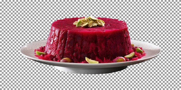 PSD delicious portrayal dish isolated on transparent background