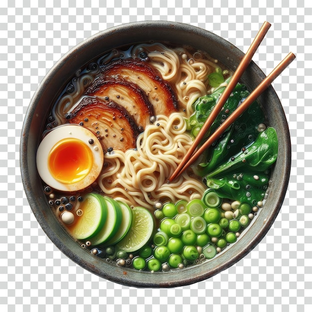 PSD delicious ramen transparent background