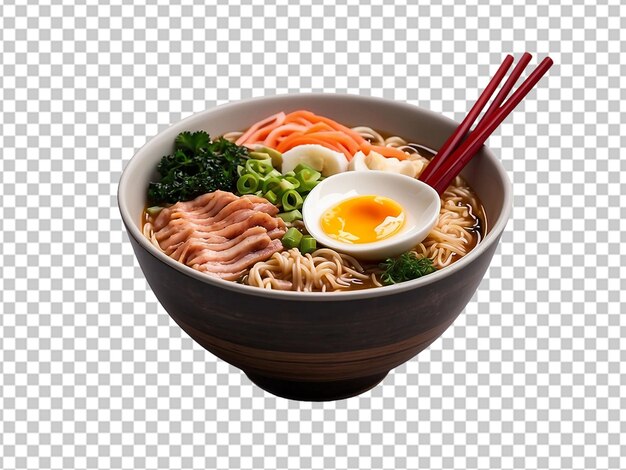 PSD ramen delizioso con bastoncini da mangiare