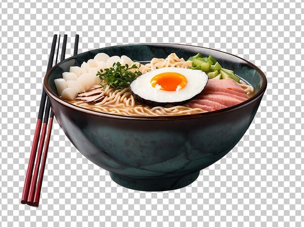 PSD delicious ramen with chopsticks arrangement