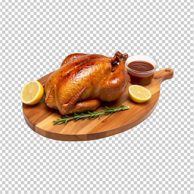 PSD delicious roasted chicken with lemon