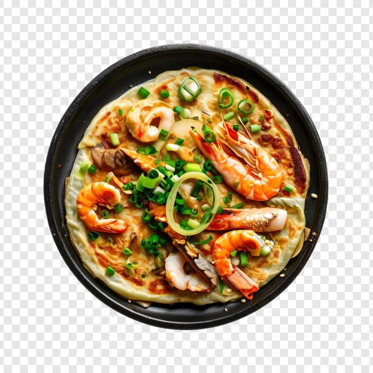 PSD 美味的海鮮 餅貝和綠色