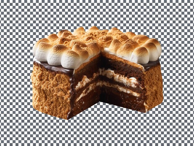 Вкусный торт smores, изолированные на прозрачном фоне