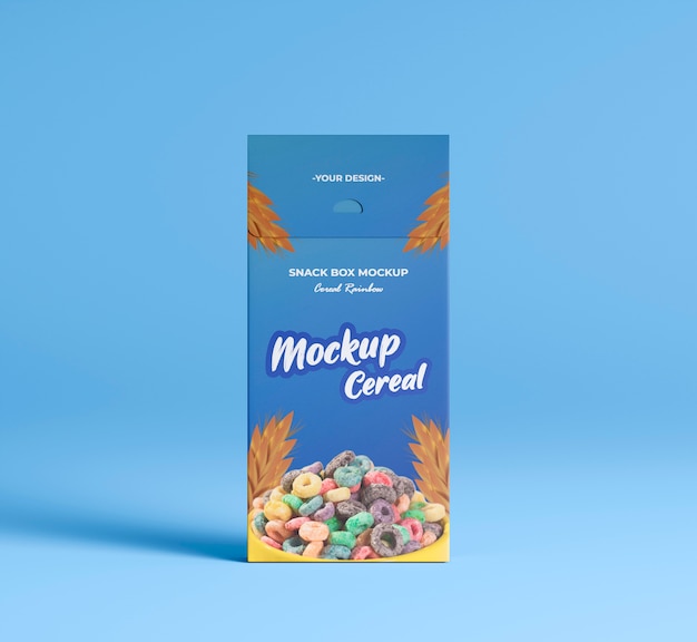 Delicious snack package mockup