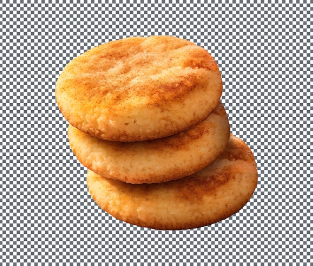 PSD delicious snickerdoodle cookies isolated on transparent background