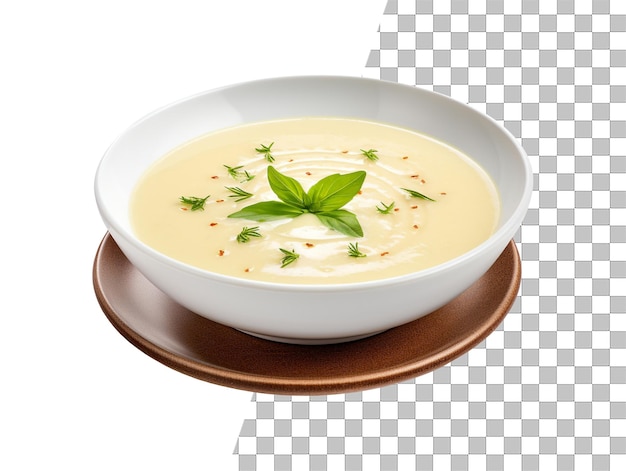 透明な背景の美味しいスープの写真