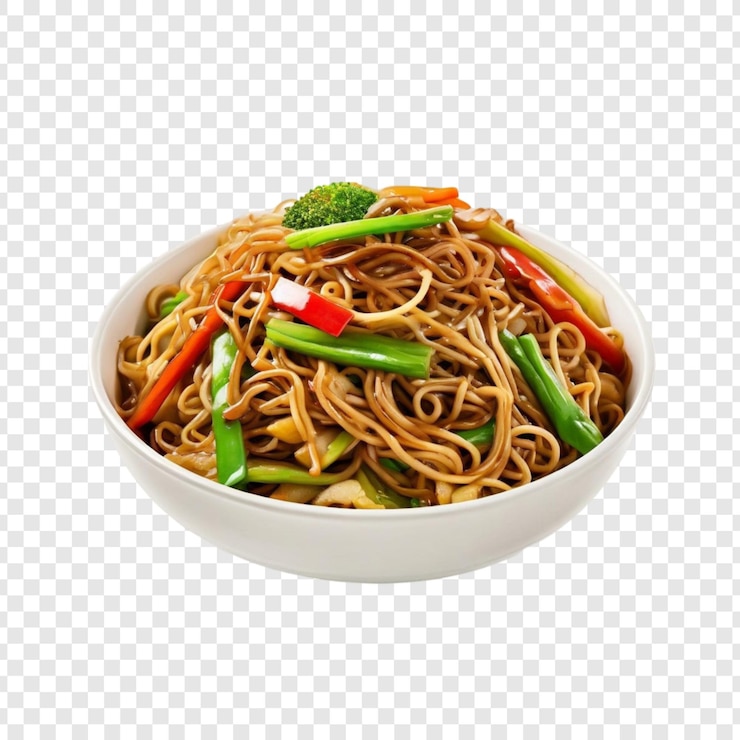 PSD delicious stirfried noodles with meat and vegetables