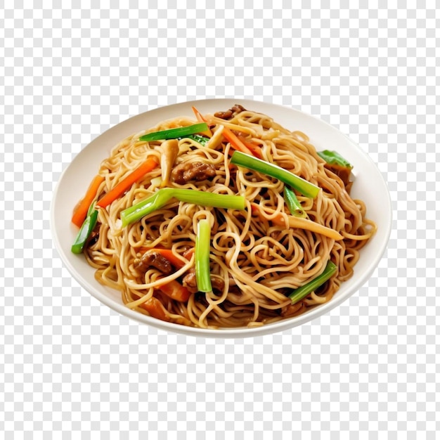 Вкусные жареные лапши с мясом и овощами