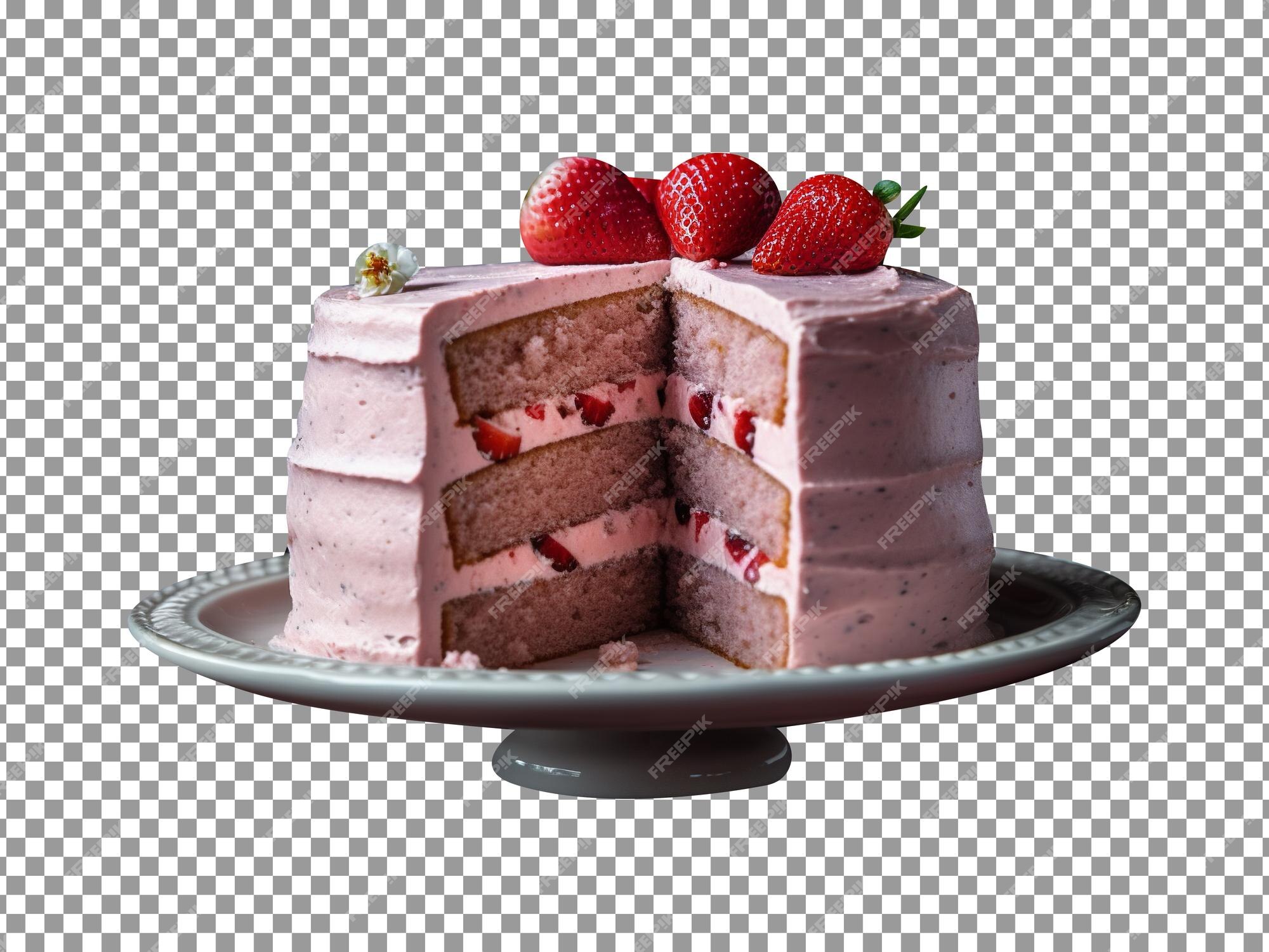 Delicious Cake Hd Transparent, Red Cake Strawberry Cake