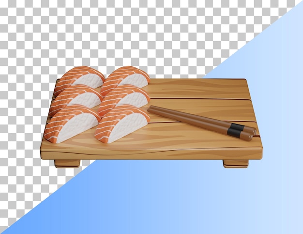 美味的寿司 3D 畫面