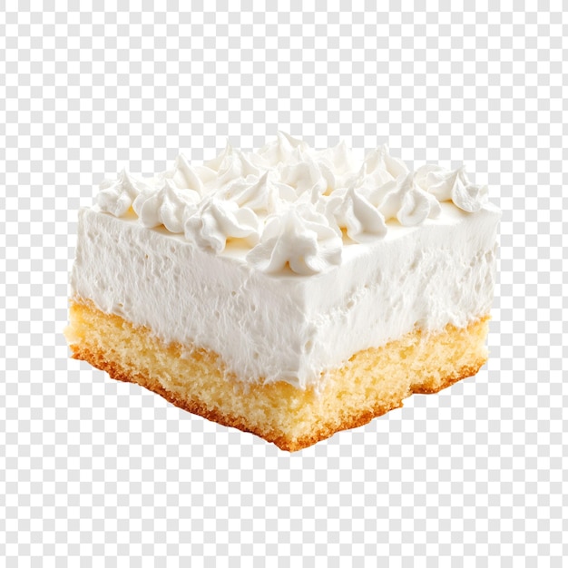 delicious threelayered cake isolated on transparent