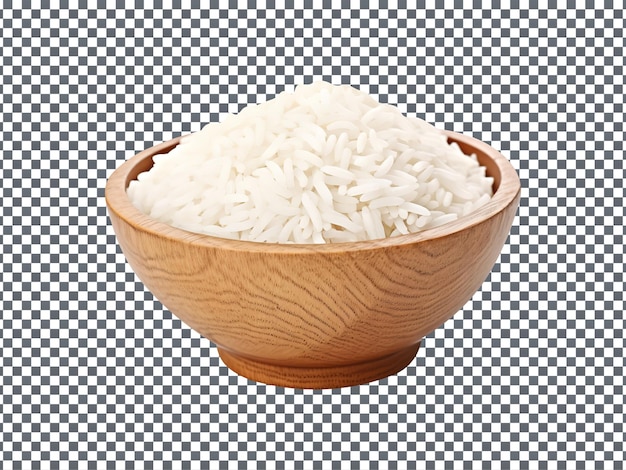 PSD delicious white rice thai jasmine isolated on transparent background