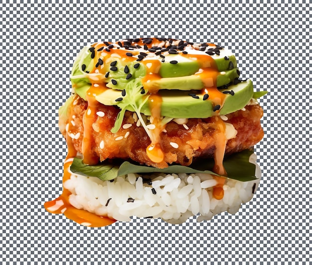 PSD delicious and yummy buffalo cauliflower salad isolated on transparent background