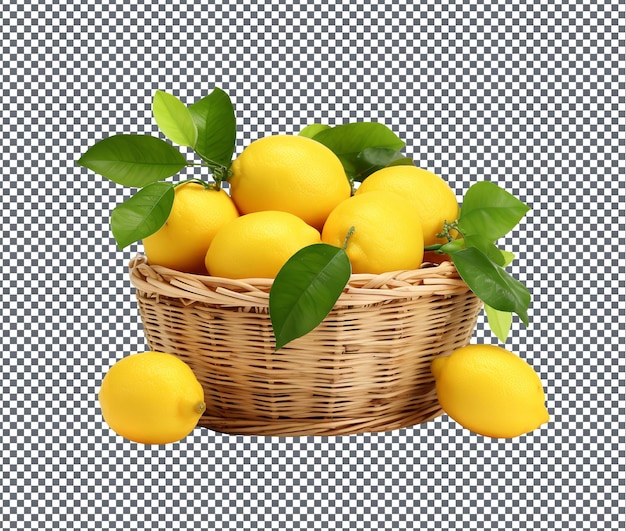 PSD delicious and yummy lemon isolated on transparent background