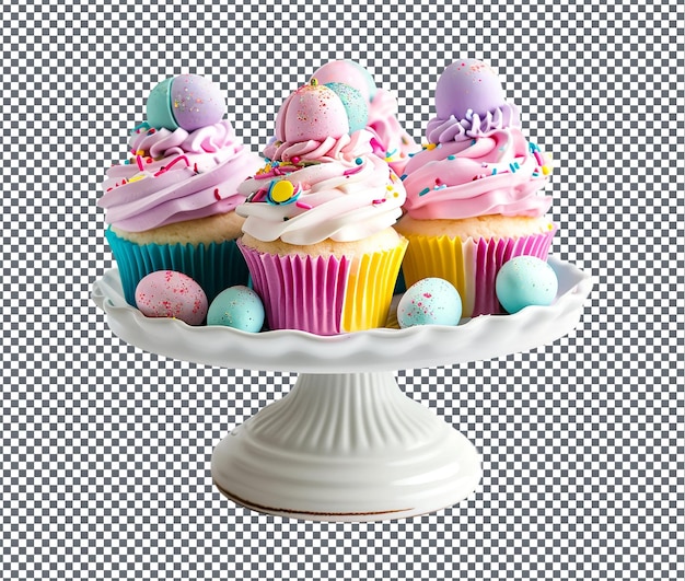 Delightful cupcake desk cable isolated on transparent background